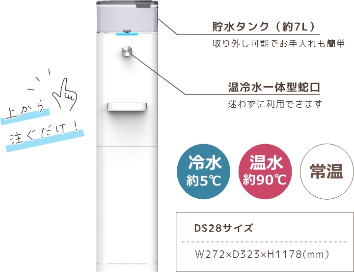 Sunマイヤ 浄水型サーバー 冷水・温水・常温