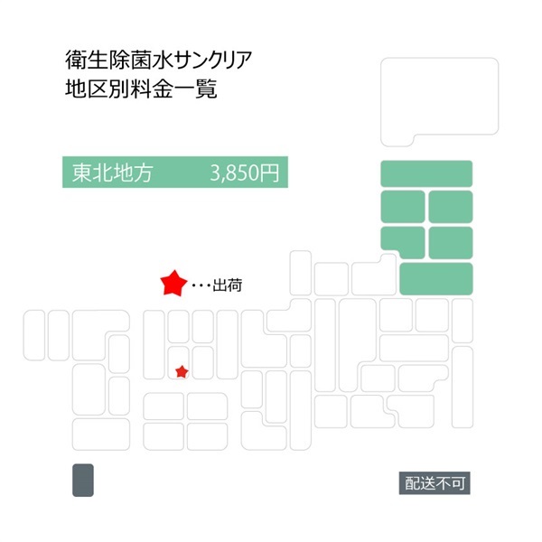 衛生除菌水サンクリア　BIB10L(発送先：東北地方)